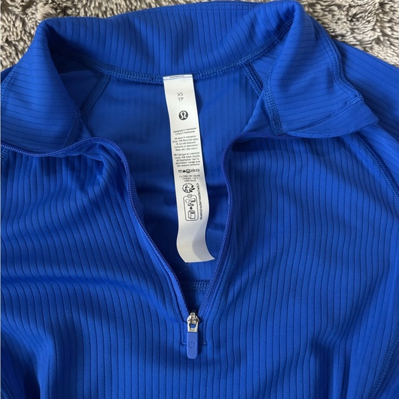 Lululemon - It’s Rulu Ribbed Cropped Half Zip - Picture 3 of 5